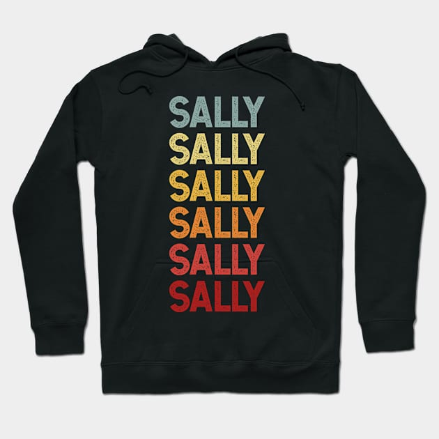 Sally Vintage Name Gift Hoodie by CoolDesignsDz